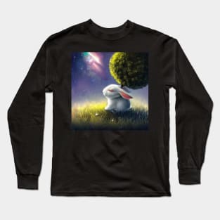 bunny tree fantasy Long Sleeve T-Shirt